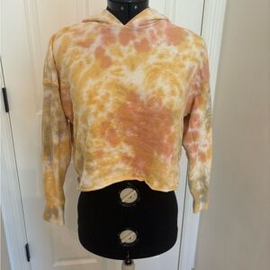 Tie-Dye Hoodie in Yellow and Orange